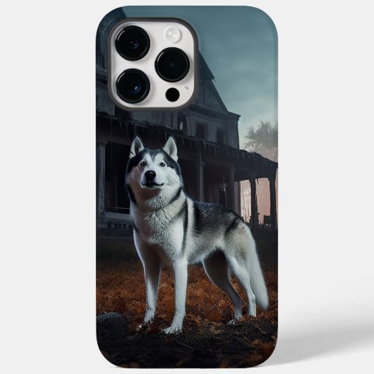 Siberische Husky Halloween eng Case-Mate iPhone Case (Achterkant)