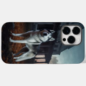 Siberische Husky Halloween eng Case-Mate iPhone Case (Achterkant (horizontaal))