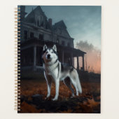 Siberische Husky Halloween eng Planner (Voorkant)