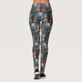 Siberische Husky Halloween Spooky Leggings (Achterkant)