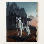 Siberische Husky Halloween Verschrikkelijk Planner (Achterkant)