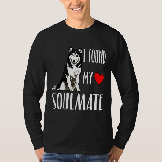 Siberische Husky hond beste vriend T-shirt (Voorkant)