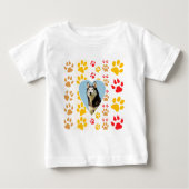 Siberische Husky Hond Hart Paws Print (Voorkant)