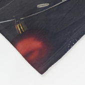 Siberische Husky Hond Kerstfeest Fleece Deken (Hoek)