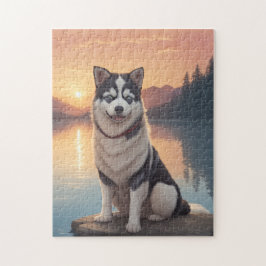 Siberische Husky Hond Legpuzzel