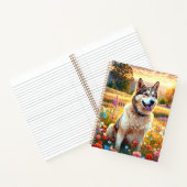 Siberische Husky Hond   Notitieboek (Binnen)