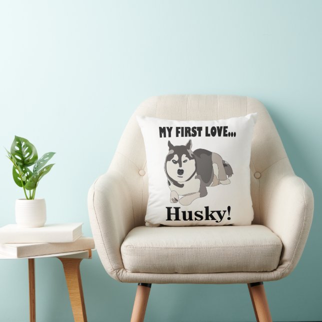 Siberische Husky Hond Pet Siberische Husky Kussen (Stoel)