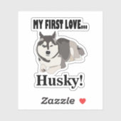 Siberische Husky Hond Pet Siberische Husky Sticker (Vel)