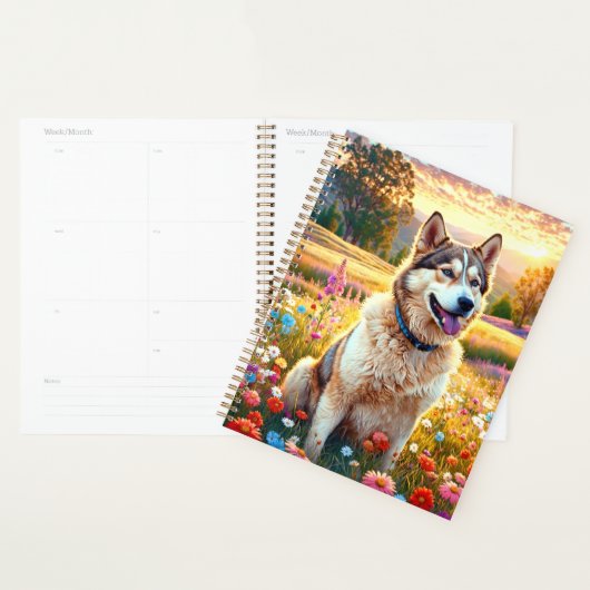 Siberische Husky Hond Planner (Display)