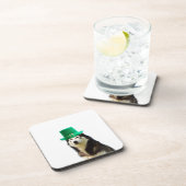 Siberische Husky Hond St. Patrick's dag Onderzetter (Rechterzijde)