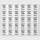 Siberische Husky Hondenhuisdier Cadeaupapier (Vlak)