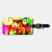 Siberische Husky Hondenkunst Bagagelabel (Voorkant horizontaal)