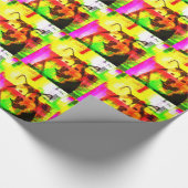 Siberische Husky Hondenkunst Cadeaupapier (Hoek)