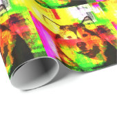 Siberische Husky Hondenkunst Cadeaupapier (Rol Hoek)