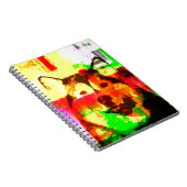 Siberische Husky Hondenkunst Notitieboek (Rechterzijde)