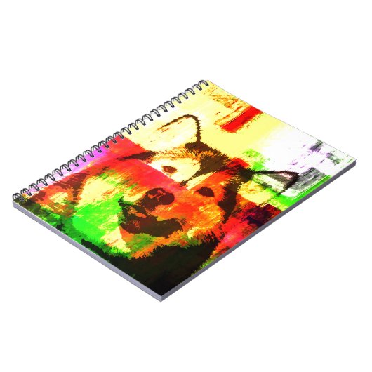 Siberische Husky Hondenkunst Notitieboek (Linkerzijde)