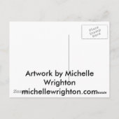 Siberische Husky Hondenkunst - Solar Briefkaart (Achterkant)