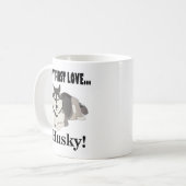 Siberische Husky-hondenliefhebber Koffiemok (Voorkant links)