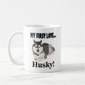 Siberische Husky-hondenliefhebber Koffiemok (Links)