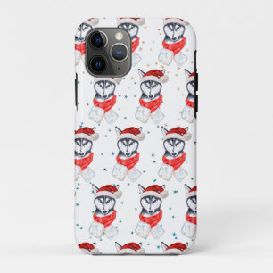 Siberische Husky-hondenras Kerststerren Case-Mate iPhone Case