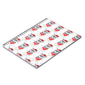 Siberische Husky-hondenras Kerststerren Notitieboek (Linkerzijde)