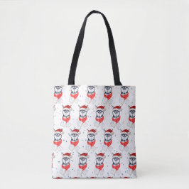 Siberische Husky-hondenras Kerststerren Tote Bag