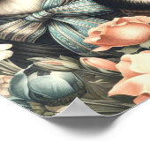  Siberische Husky Illustratie Poster (Hoek)