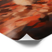 Siberische Husky in de herfst laat Herfst inspirer Perfect Poster (Hoek)