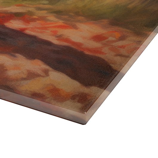 Siberische Husky in de herfst laat Herfst inspirer Snijplank (Hoek)