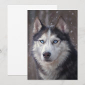 Siberische Husky Kaart (Voorkant / Achterkant)