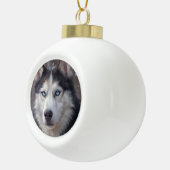 siberische husky keramische bal ornament (Rechts)