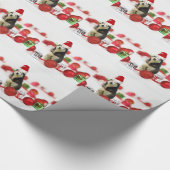 Siberische Husky Kerst met Ornament geschenkdoos Cadeaupapier (Hoek)