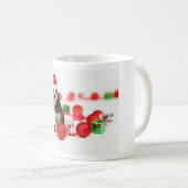 Siberische Husky Kerst met Ornament geschenkdoos Koffiemok (Voorkant rechts)