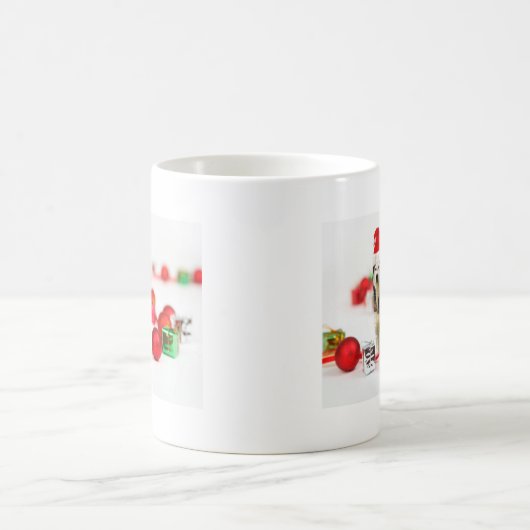 Siberische Husky Kerst met Ornament geschenkdoos Koffiemok (Center)