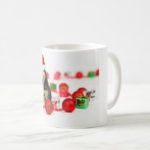 Siberische Husky Kerst Ornament Gift Box Mok (Voorkant rechts)