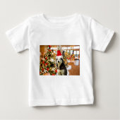 Siberische Husky Kerstboom T - shirts Tshirt (Voorkant)