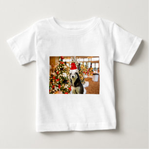 Siberische Husky Kerstboom T - shirts Tshirt