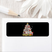 Siberische husky kerstboomverlichting | hondenoorl etiket (Insitu)