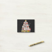 Siberische husky kerstboomverlichting | hondenoorl post-it® notes (Op bureau)