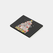 Siberische husky kerstboomverlichting | hondenoorl post-it® notes (Schuin)