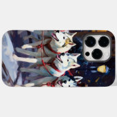 Siberische Husky Kerstfeest Seizoen Case-Mate iPhone Case (Achterkant (horizontaal))