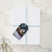 Siberische Husky Kerstmis sneeuw winter Cadeaulabel (Met Touw)