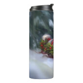 Siberische Husky Kerstsneeuw winter Thermosbeker (Gedraaid links)