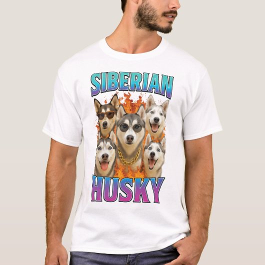 Siberische Husky-kopie T-shirt (Voorkant)