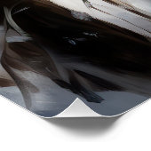 Siberische Husky liet het sneeuwKerstmis Perfect Poster (Hoek)