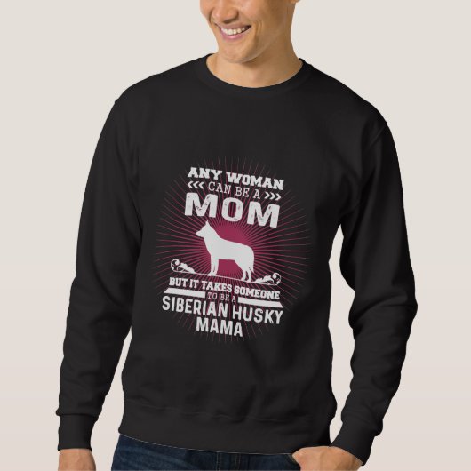 Siberische Husky Mama Trui (Voorkant)