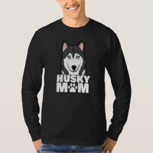Siberische Husky Moeder Hond Poot T-shirt