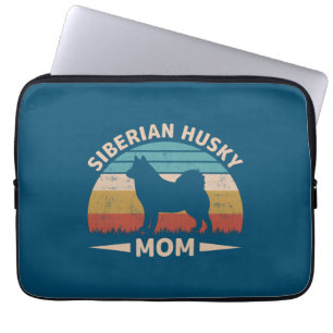 Siberische Husky Moeder Speciale Bond Husky Mama Laptop Sleeve
