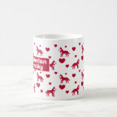 Siberische Husky Mok met rode harten (Center)