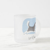 Siberische Husky of Alaskan Malamute Laat het Snee Matglas Koffiemok (Voorkant rechts)